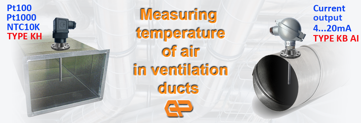 temperature sensor ventilation ducts