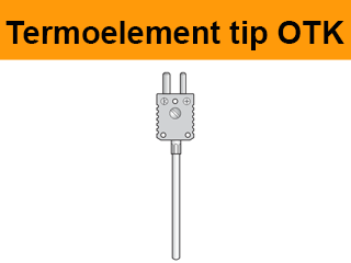 Oplaščeni termoelement termopar  IEC konektor konektorjem tip OTK 