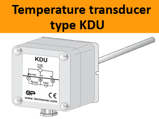 temperature-transducer-voltage-output-air-duct-mounting-type-KDU