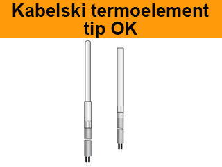 Kabelski termoelement tip OK
