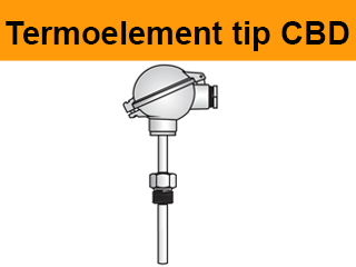 termoelement termopar tip cbd procesni priključek G1/2